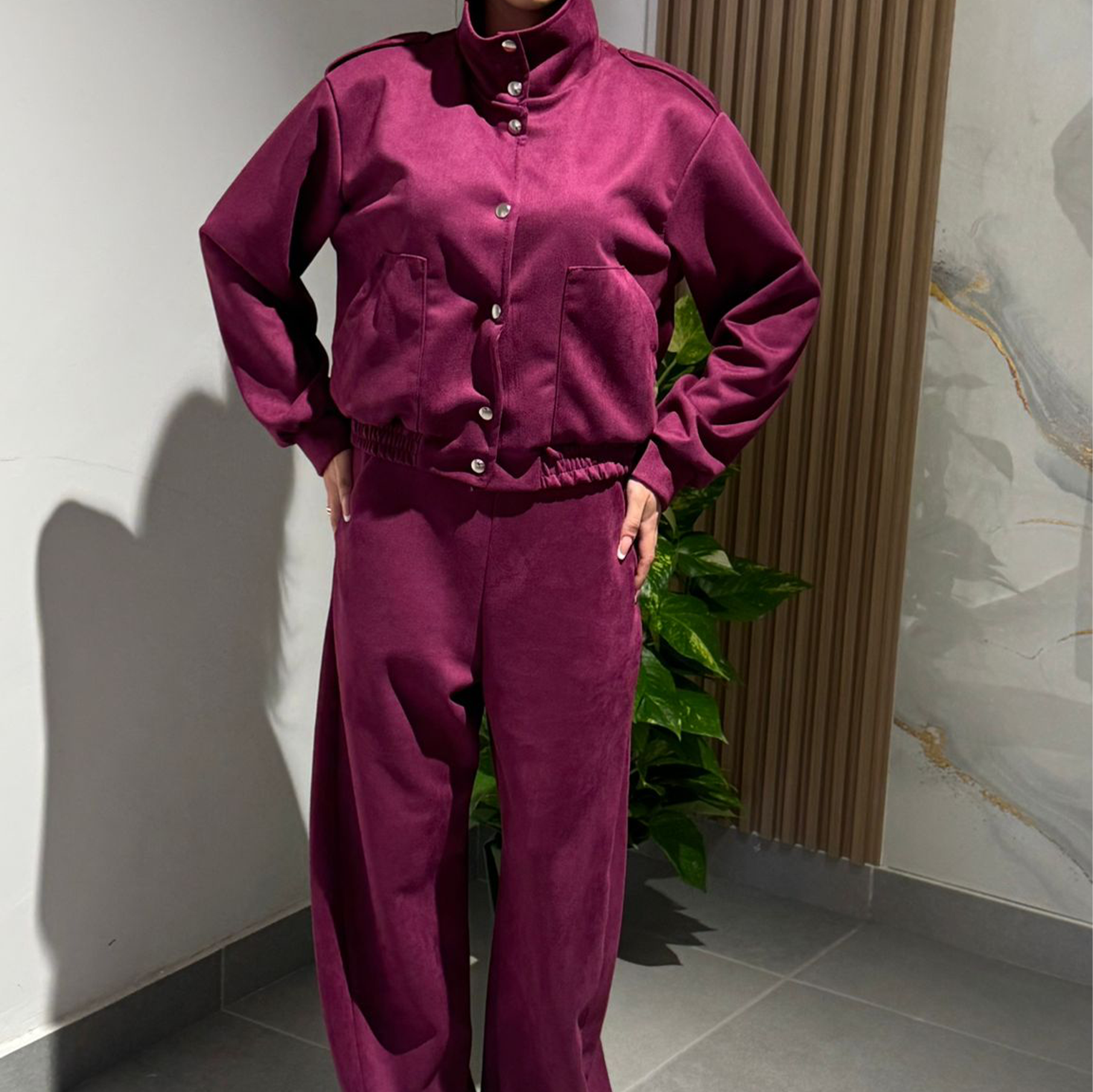 Coordinato Ambra in velluto